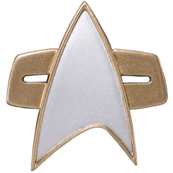 Star Trek: Star Trek: Voyager: Replica: Combadge With Sound from Star Trek:  Voyager UK and Worldwide Cult Entertainment  Megastore
