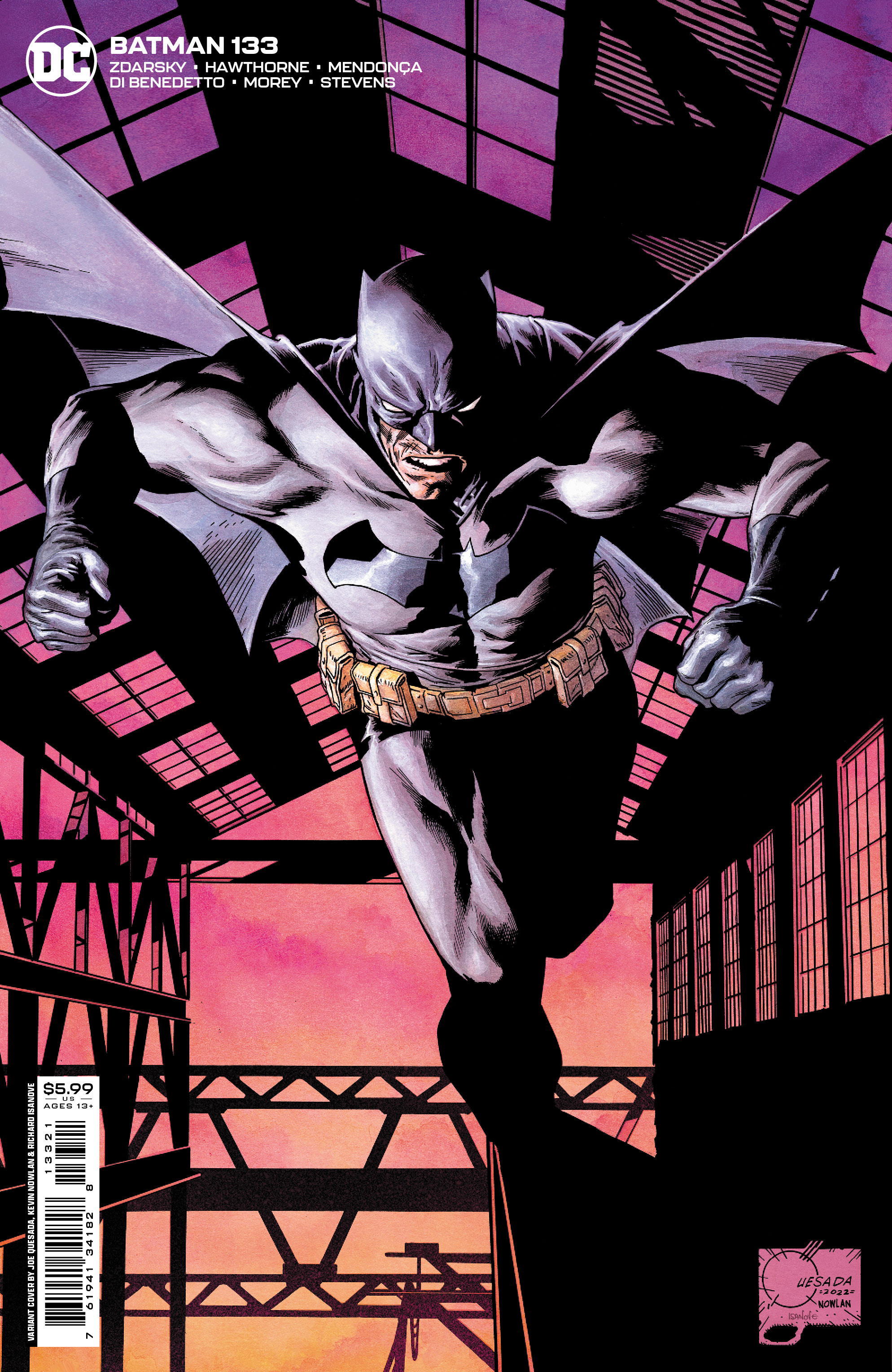 DC: Batman #133 (Cover B Joe Quesada Card Stock Variant) from Batman by  Chip Zdarsky published by DC Comics @  - UK and  Worldwide Cult Entertainment Megastore
