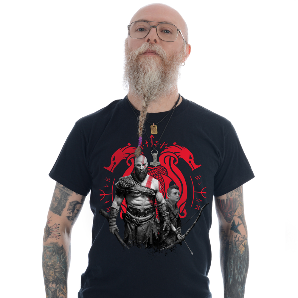 colchón Conclusión Desnudarse Forbidden Planet Originals: God Of War: God Of War: T-Shirt: Kratos &  Atreus @ ForbiddenPlanet.com - UK and Worldwide Cult Entertainment Megastore