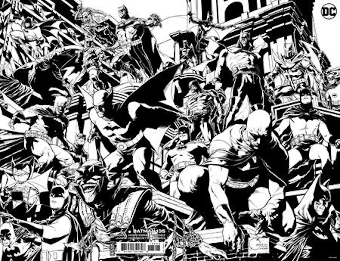 DC: Batman #135 (Cover K Joe Quesada Black & White Wraparound Card Stock  Variant: #900) from Batman by Chip Zdarsky published by DC Comics @   - UK and Worldwide Cult Entertainment Megastore