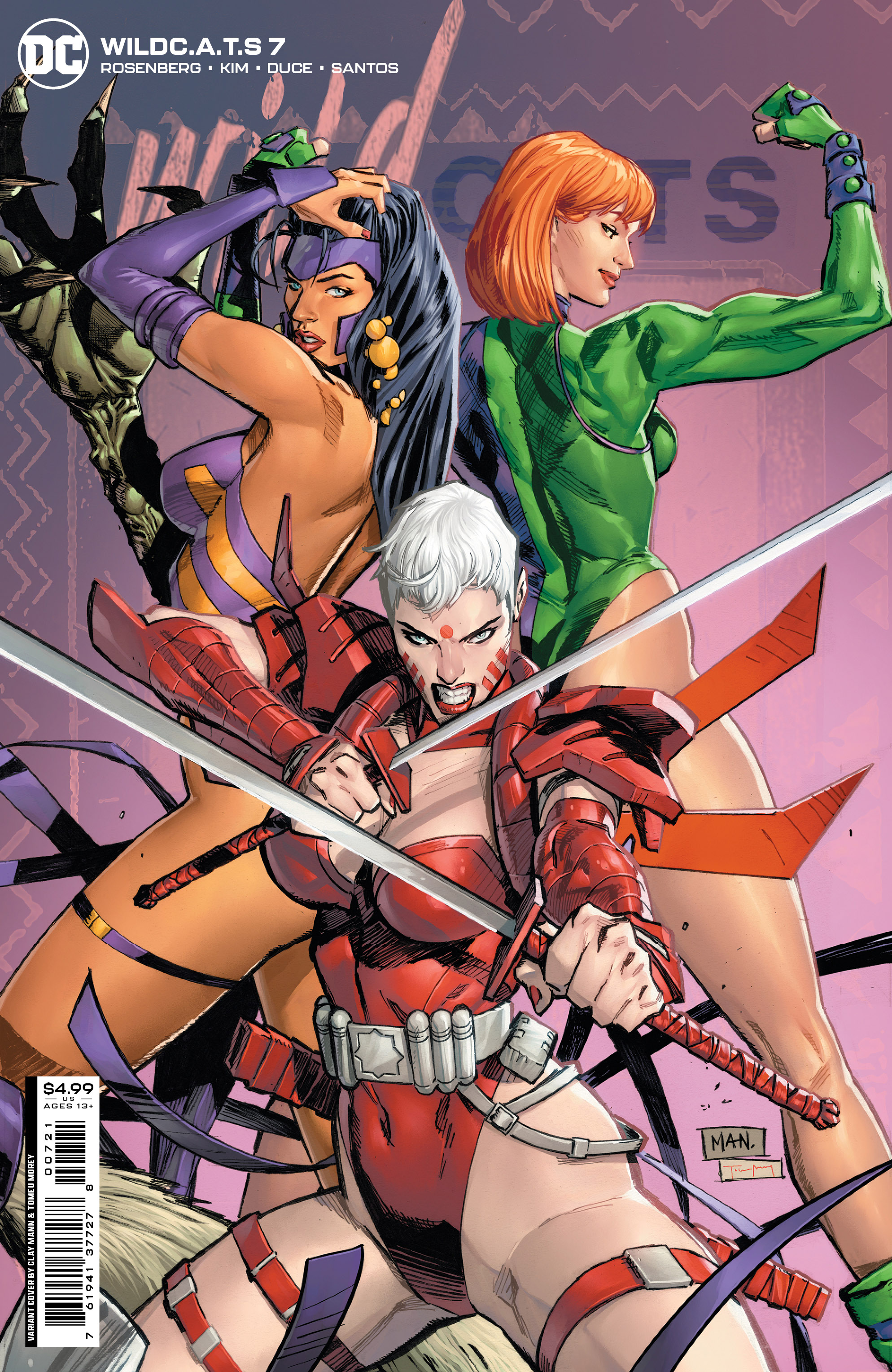 DC: Wildcats #7 (Cover B Clay Mann Card Stock Variant) from