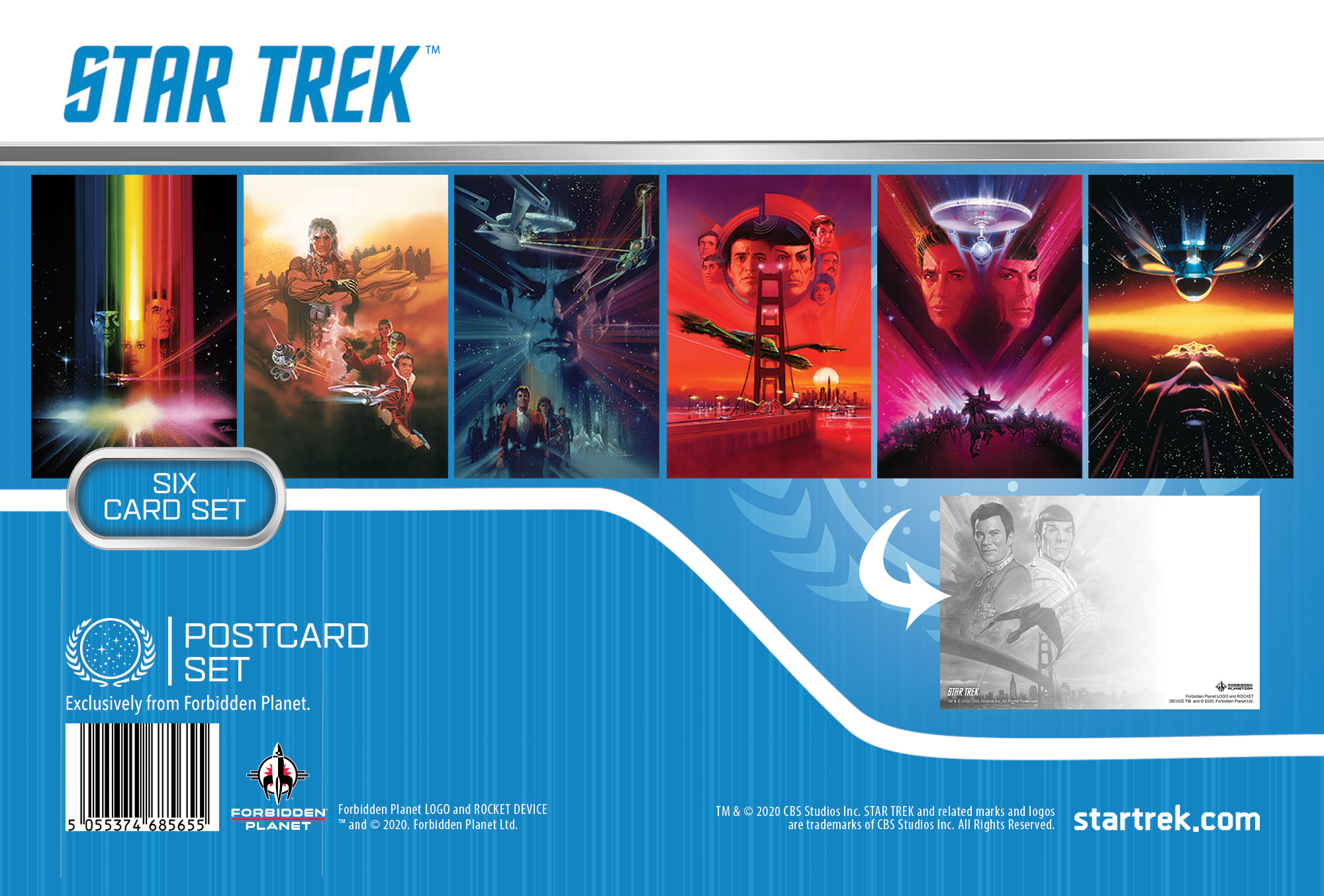 1st Contact Postcard Set of 9 Cards-Germany Star Trek 