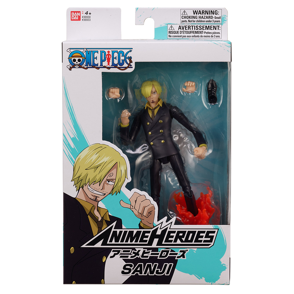 Bandai One Piece One Piece Anime Heroes Action Figure Sanji Forbiddenplanet Com Uk And Worldwide Cult Entertainment Megastore