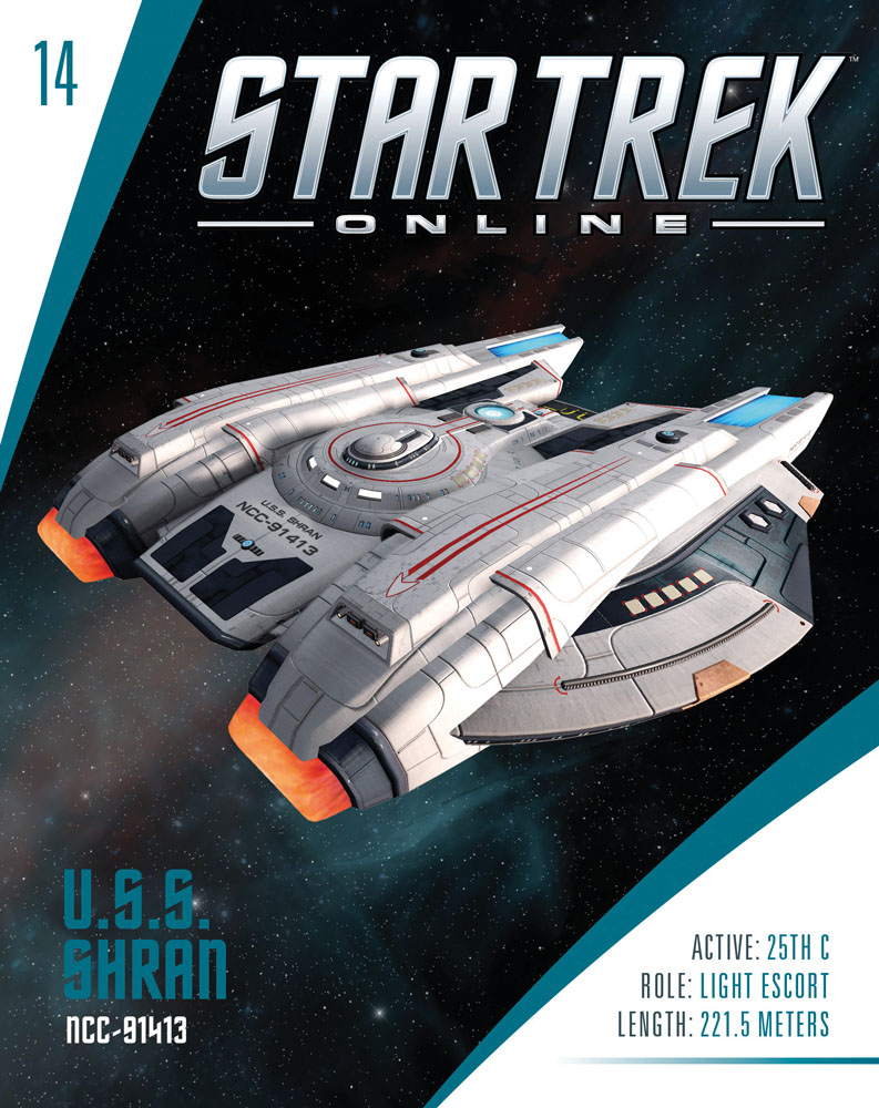 Star Trek Online Starships USS SHRAN NCC-91413 Federation Model Ship Eaglemoss 
