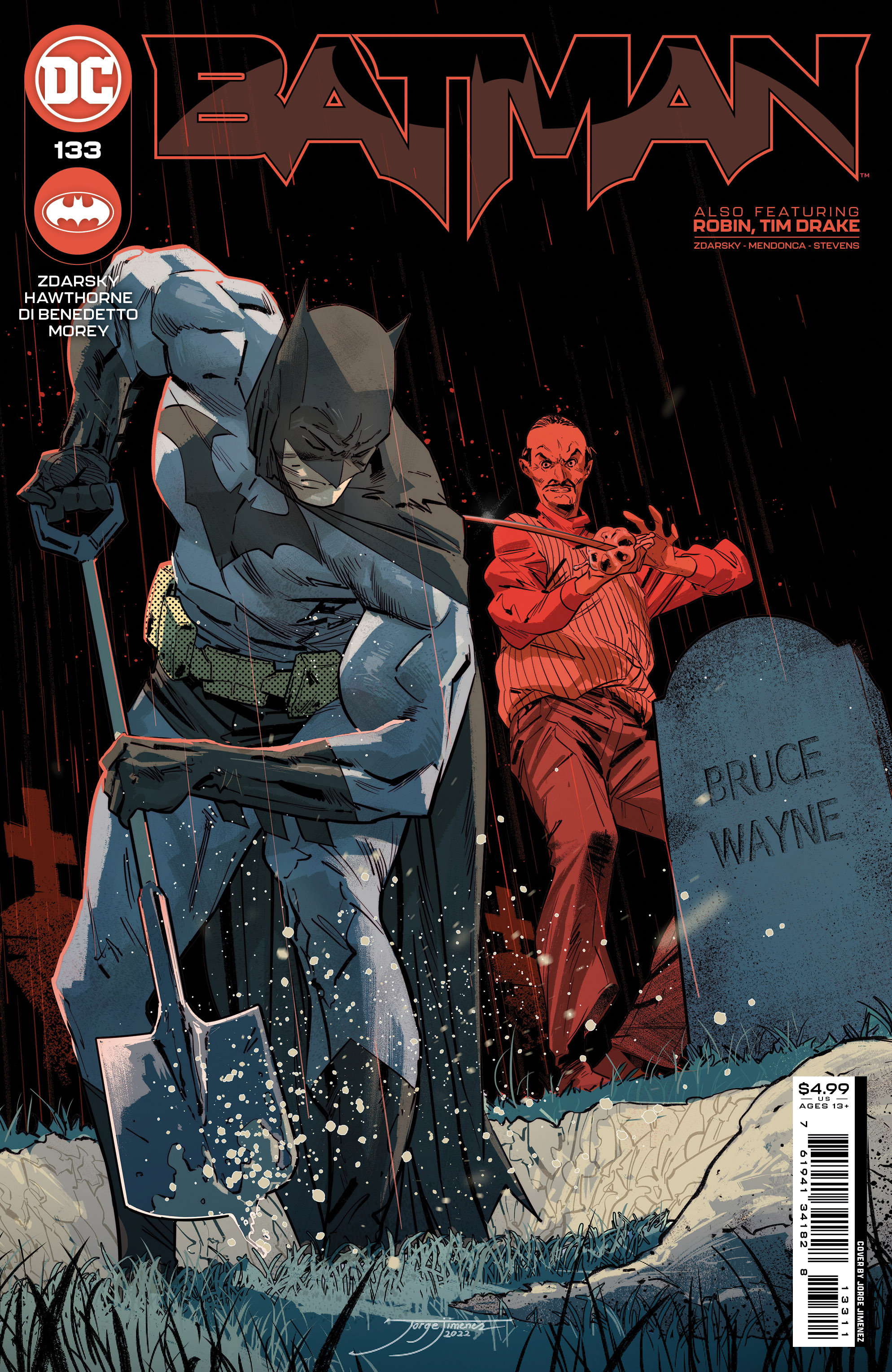 DC: Batman #133 (Cover A Jorge Jimenez) from Batman by Chip Zdarsky  published by DC Comics @  - UK and Worldwide Cult  Entertainment Megastore