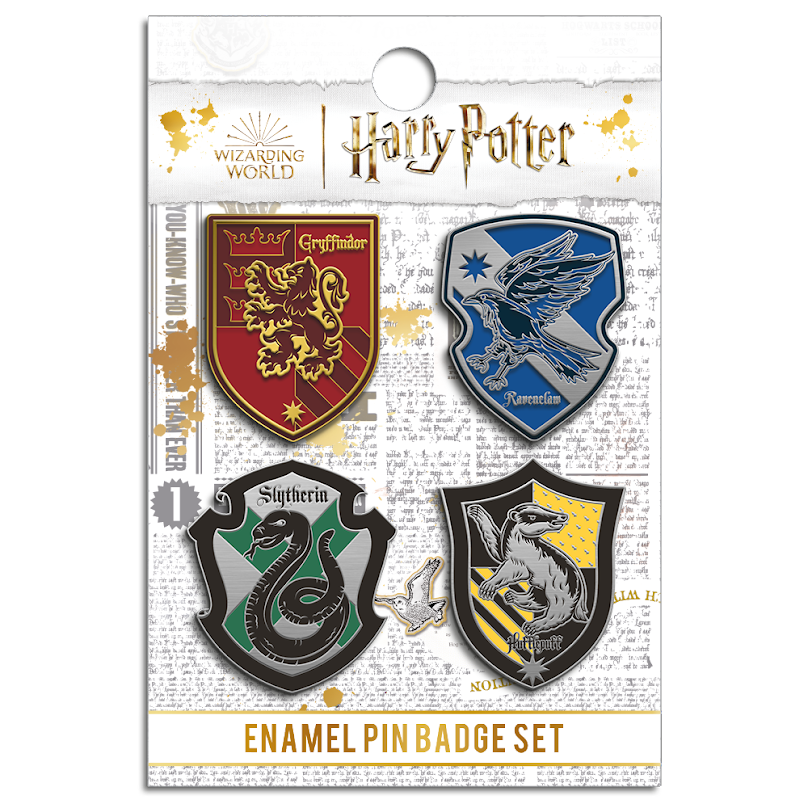Harry Potter: Enamel Pin Badges: House Crests Set