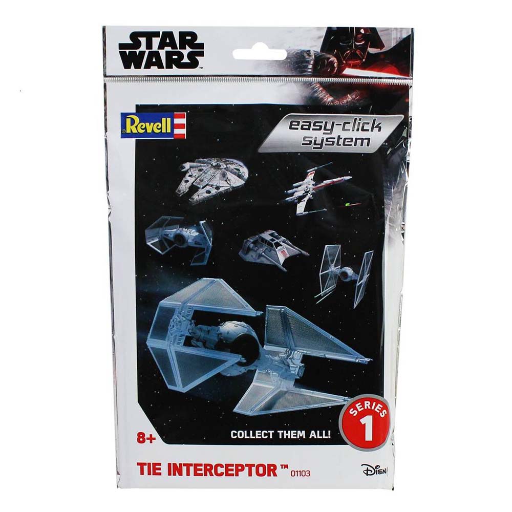 Star Wars Tie Interceptor 1:90 Plastic Model Kit 01103 easy-click System 