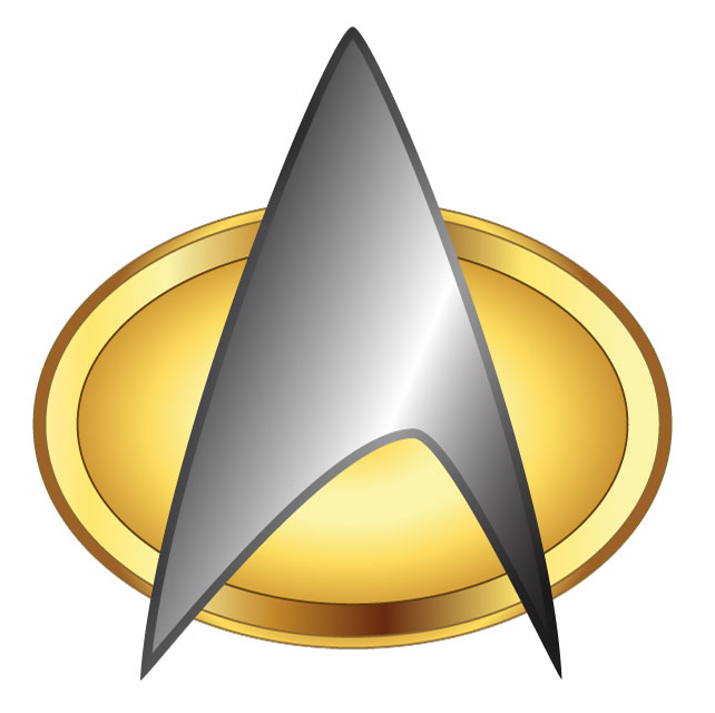Star Trek The Next Generation TNG Communicator Pin Combadge Comm Badge x 2 