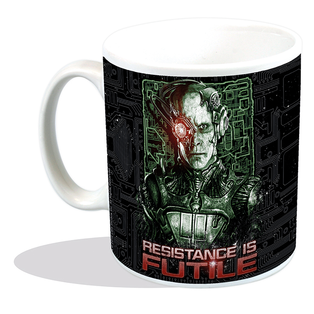 Star Trek Mugs, Sci Fi Mugs Resistance is Futile Mug 