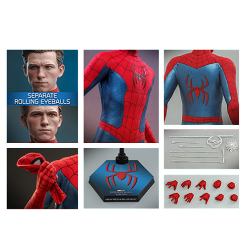 Hot Toys: Marvel: Spider-Man: No Way Home: Hot Toys 1:6 Scale Action Figure:  Spider-Man (New Red & Blue Suit) @  - UK and Worldwide  Cult Entertainment Megastore